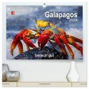 Galapagos 2024 tierisch gut (hochwertiger Premium Wandkalender 2024 DIN A2 quer), Kunstdruck in Hochglanz