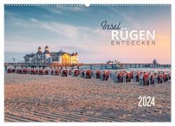 Rügen entdecken (Wandkalender 2024 DIN A2 quer), CALVENDO Monatskalender
