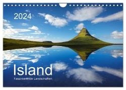 ISLAND 2024 - Faszinierende Landschaften (Wandkalender 2024 DIN A4 quer), CALVENDO Monatskalender
