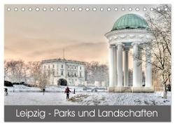 Leipzig - Parks und Landschaften (Tischkalender 2024 DIN A5 quer), CALVENDO Monatskalender