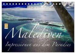 Malediven Impressionen aus dem Paradies (Tischkalender 2024 DIN A5 quer), CALVENDO Monatskalender