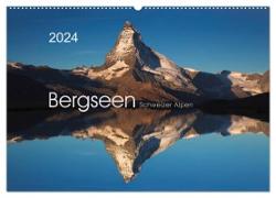 BERGSEEN Schweizer Alpen (Wandkalender 2024 DIN A2 quer), CALVENDO Monatskalender