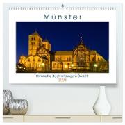 Münster - Historische Stadt mit jungem Gesicht (hochwertiger Premium Wandkalender 2024 DIN A2 quer), Kunstdruck in Hochglanz