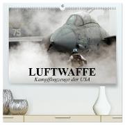 Luftwaffe. Kampfflugzeuge der USA (hochwertiger Premium Wandkalender 2024 DIN A2 quer), Kunstdruck in Hochglanz