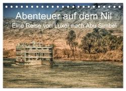Abenteuer auf dem Nil. Eine Reise von Luxor nach Abu Simbel (Tischkalender 2024 DIN A5 quer), CALVENDO Monatskalender