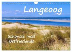 Langeoog - Schönste Insel Ostfrieslands (Wandkalender 2024 DIN A4 quer), CALVENDO Monatskalender
