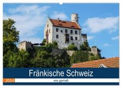 Fränkische Schweiz wie gemalt (Wandkalender 2024 DIN A2 quer), CALVENDO Monatskalender