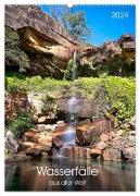 Wasserfälle aus aller Welt (Wandkalender 2024 DIN A2 hoch), CALVENDO Monatskalender