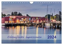Eckernförder Impressionen (Wandkalender 2024 DIN A4 quer), CALVENDO Monatskalender
