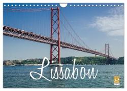 Lissabon Stadtansichten (Wandkalender 2024 DIN A4 quer), CALVENDO Monatskalender