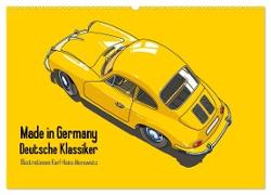 Made in Germany - Illustrationen deutscher Oldtimer (Wandkalender 2024 DIN A2 quer), CALVENDO Monatskalender