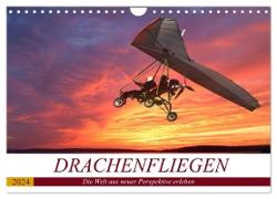 Drachenfliegen - Die Welt aus neuer Perspektive erleben (Wandkalender 2024 DIN A4 quer), CALVENDO Monatskalender