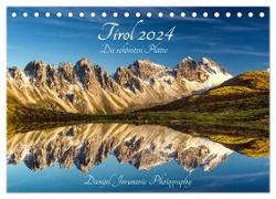Tirol 2024 - die schönsten Plätze (Tischkalender 2024 DIN A5 quer), CALVENDO Monatskalender