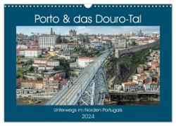 Porto & das Douro-Tal (Wandkalender 2024 DIN A3 quer), CALVENDO Monatskalender