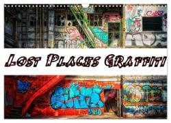 Lost Places Graffiti (Wandkalender 2024 DIN A3 quer), CALVENDO Monatskalender