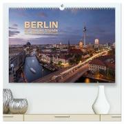 Berlin zur Blauen Stunde - 12 Berliner Sehenswürdigkeiten (hochwertiger Premium Wandkalender 2024 DIN A2 quer), Kunstdruck in Hochglanz