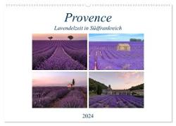 Provence, Lavendelzeit in Südfrankreich (Wandkalender 2024 DIN A2 quer), CALVENDO Monatskalender
