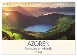 Azoren ¿ Paradies im Atlantik (Tischkalender 2024 DIN A5 quer), CALVENDO Monatskalender