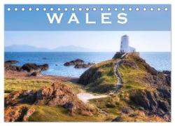 Wales (Tischkalender 2024 DIN A5 quer), CALVENDO Monatskalender