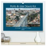 Porto & das Douro-Tal (hochwertiger Premium Wandkalender 2024 DIN A2 quer), Kunstdruck in Hochglanz