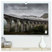 Die Highlands - Schottlands rauher Nordwesten (hochwertiger Premium Wandkalender 2024 DIN A2 quer), Kunstdruck in Hochglanz
