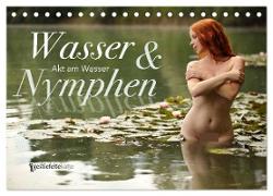 Wasser und Nymphen - Akt am Wasser (Tischkalender 2024 DIN A5 quer), CALVENDO Monatskalender