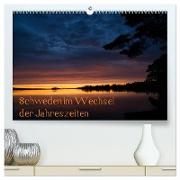 Schweden im Wechsel der Jahreszeiten (hochwertiger Premium Wandkalender 2024 DIN A2 quer), Kunstdruck in Hochglanz