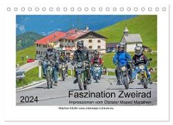 Faszination Zweirad - Impressionen vom Ötztaler Moped Marathon (Tischkalender 2024 DIN A5 quer), CALVENDO Monatskalender