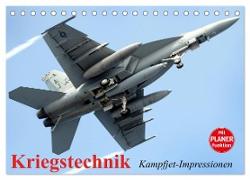 Kriegstechnik. Kampfjet-Impressionen (Tischkalender 2024 DIN A5 quer), CALVENDO Monatskalender