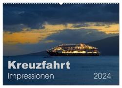 Kreuzfahrt Impressionen (Wandkalender 2024 DIN A2 quer), CALVENDO Monatskalender