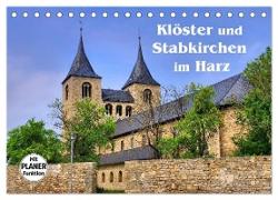 Klöster und Stabkirchen im Harz (Tischkalender 2024 DIN A5 quer), CALVENDO Monatskalender