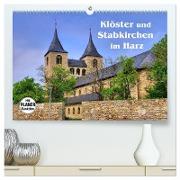 Klöster und Stabkirchen im Harz (hochwertiger Premium Wandkalender 2024 DIN A2 quer), Kunstdruck in Hochglanz