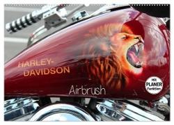 Harley Davidson - Airbrush (Wandkalender 2024 DIN A2 quer), CALVENDO Monatskalender