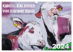 Kunst-Kalender von Stefanie Rogge (Wandkalender 2024 DIN A3 quer), CALVENDO Monatskalender
