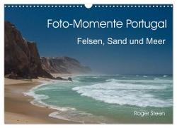 Foto-Momente Portugal - Felsen, Sand und Meer (Wandkalender 2024 DIN A3 quer), CALVENDO Monatskalender