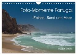 Foto-Momente Portugal - Felsen, Sand und Meer (Wandkalender 2024 DIN A4 quer), CALVENDO Monatskalender