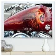 Harley Davidson - Airbrush (hochwertiger Premium Wandkalender 2024 DIN A2 quer), Kunstdruck in Hochglanz