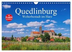 Quedlinburg - Welterbestadt im Harz (Wandkalender 2024 DIN A4 quer), CALVENDO Monatskalender