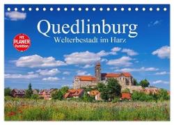 Quedlinburg - Welterbestadt im Harz (Tischkalender 2024 DIN A5 quer), CALVENDO Monatskalender
