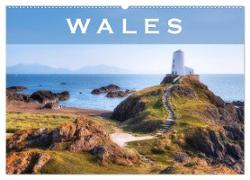 Wales (Wandkalender 2024 DIN A2 quer), CALVENDO Monatskalender