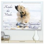 Kinder des Windes - Afghanischer Windhund (hochwertiger Premium Wandkalender 2024 DIN A2 quer), Kunstdruck in Hochglanz