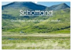 Schottland - grandiose Landschaften im Westen (Wandkalender 2024 DIN A3 quer), CALVENDO Monatskalender