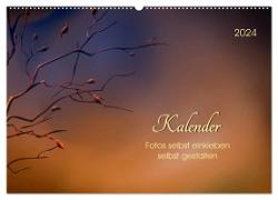 Kalender, Fotos selbst einkleben, selbst gestalten (Wandkalender 2024 DIN A2 quer), CALVENDO Monatskalender
