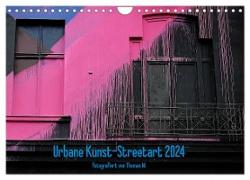 Urbane Kunst - Streetart 2024 (Wandkalender 2024 DIN A4 quer), CALVENDO Monatskalender
