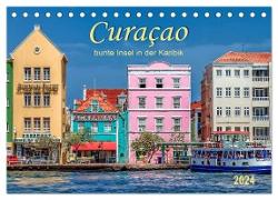Curaçao - bunte Insel in der Karibik (Tischkalender 2024 DIN A5 quer), CALVENDO Monatskalender