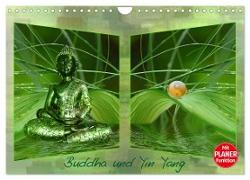 Buddha und Yin Yang (Wandkalender 2024 DIN A4 quer), CALVENDO Monatskalender