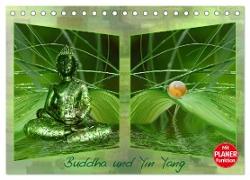 Buddha und Yin Yang (Tischkalender 2024 DIN A5 quer), CALVENDO Monatskalender