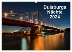 Duisburgs Nächte (Wandkalender 2024 DIN A2 quer), CALVENDO Monatskalender