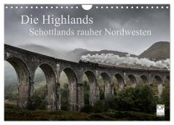 Die Highlands - Schottlands rauher Nordwesten (Wandkalender 2024 DIN A4 quer), CALVENDO Monatskalender