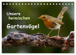 Unsere heimischen Gartenvögel (Tischkalender 2024 DIN A5 quer), CALVENDO Monatskalender